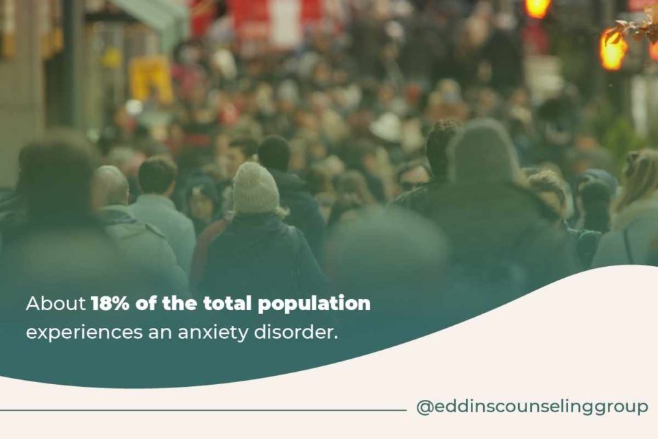 swarm of people with anxiety disorder