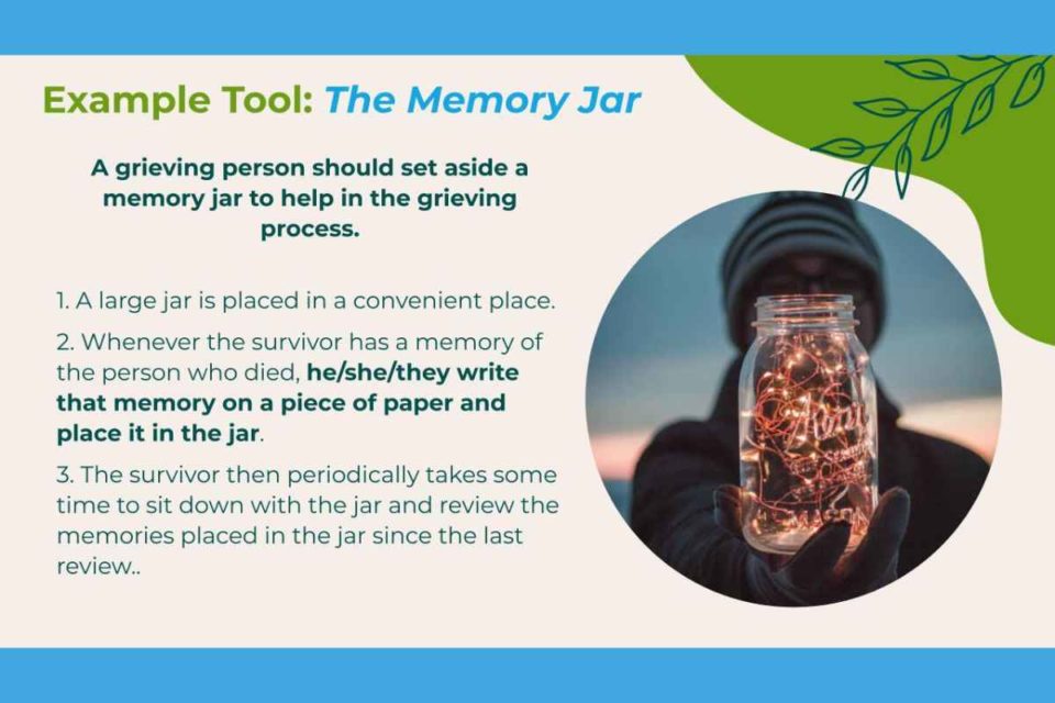 tools for coping with grief and loss, the memory jar