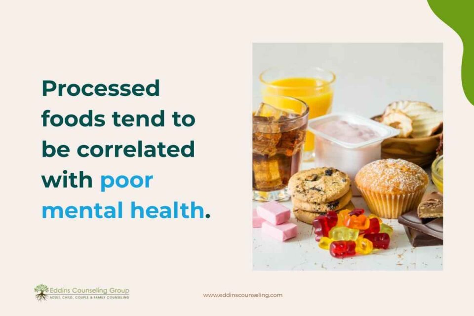 prepared foods are correlated with poor mental health