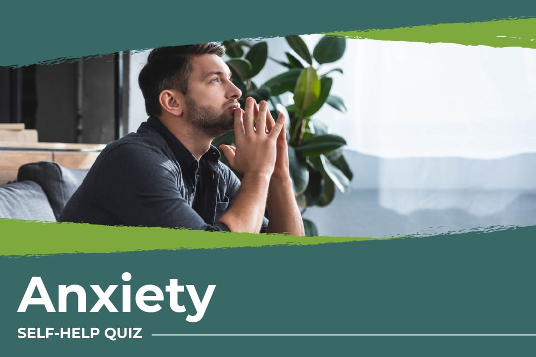 anxiety test online thumbnail image with man