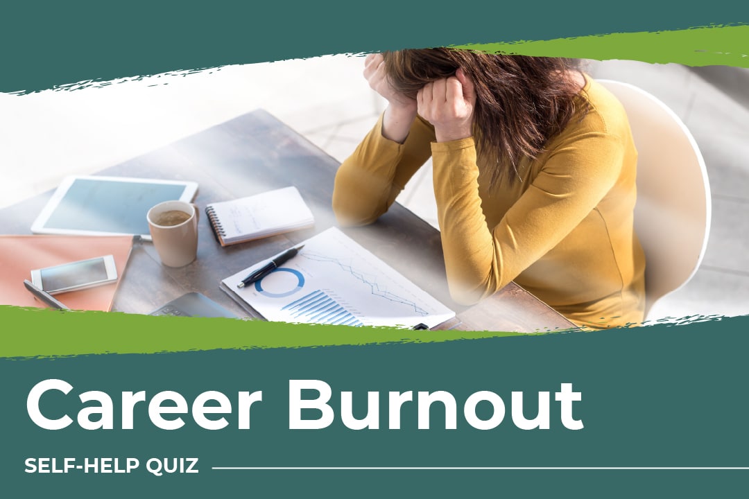 career burnout test woman overwhelmed