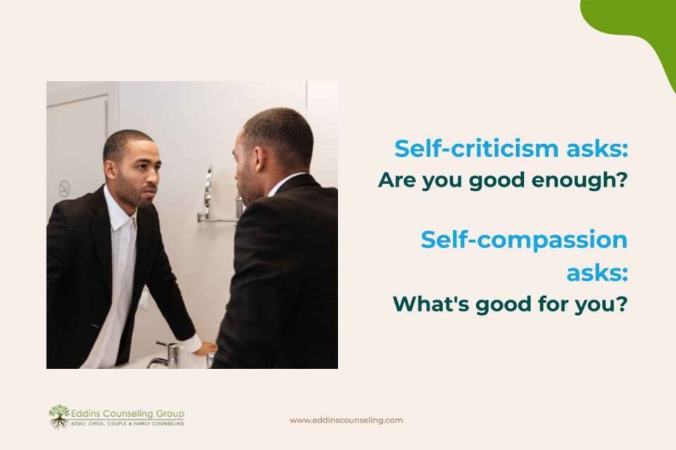 how to reframe self-criticism into self-compassion