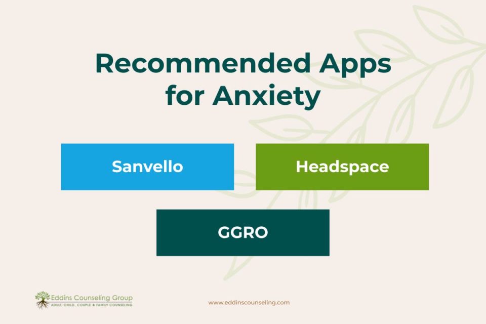 Apps for Anxiety: Sanvello, Headspace, GGRO