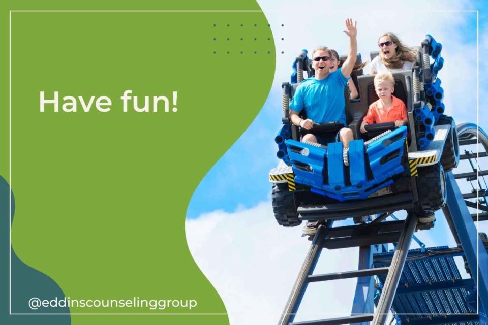 family enjoying the thrills of a roller coaster ride Busch Gardens Tampa FL