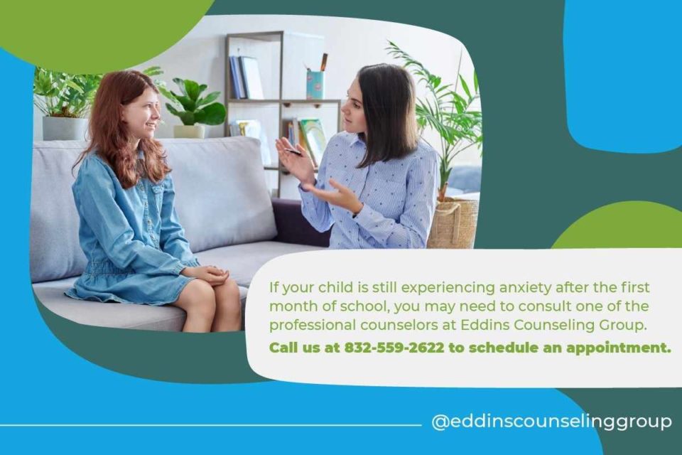 how to help your child deal with back to school nerves or anxiety young white girl in therapist's office