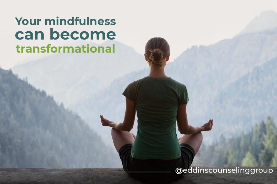 mindfulness can become transformational woman meditating quietly
