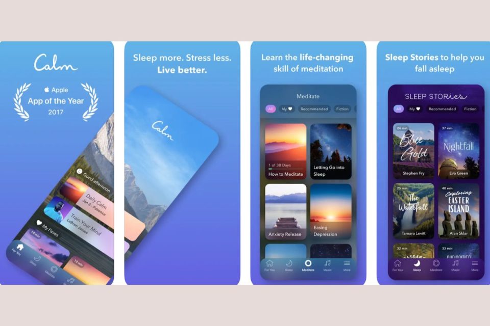 Calm apps for reducing stress and anxiety