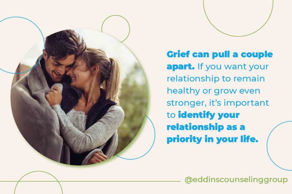 grief can pull you apart couple embracing