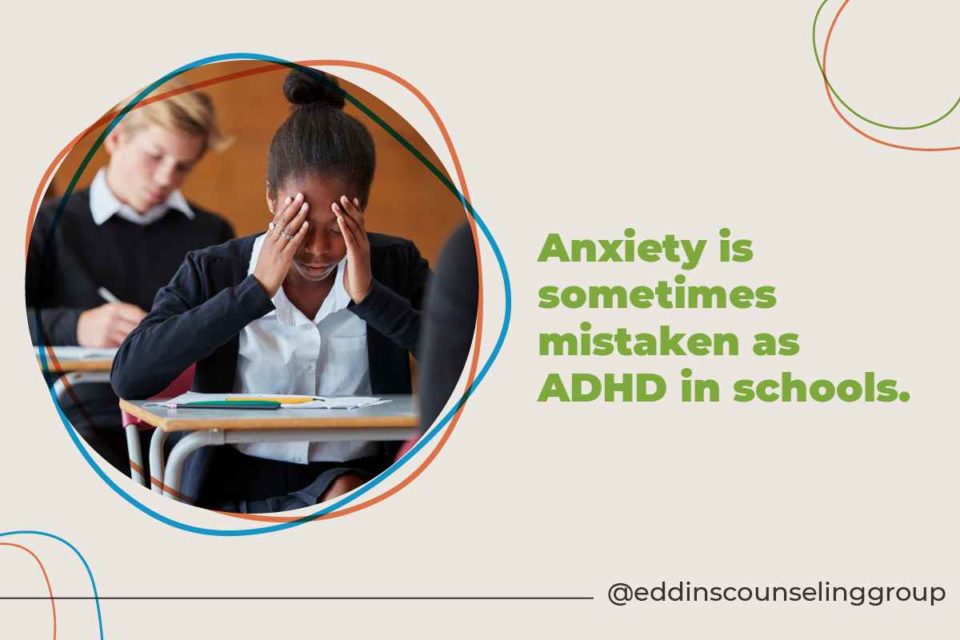 young black girl anxiety is sometimes mistaken as ADHD in schools