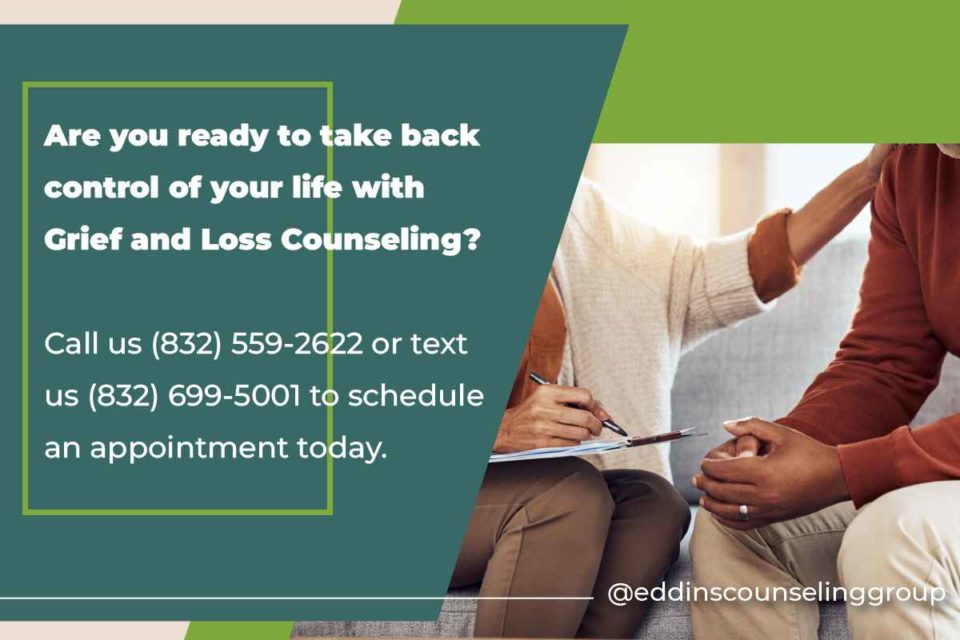 take back your life with grief and loss counseling for job loss, divorce, infertility, miscarriage, the loss of a pet in Houston, TX