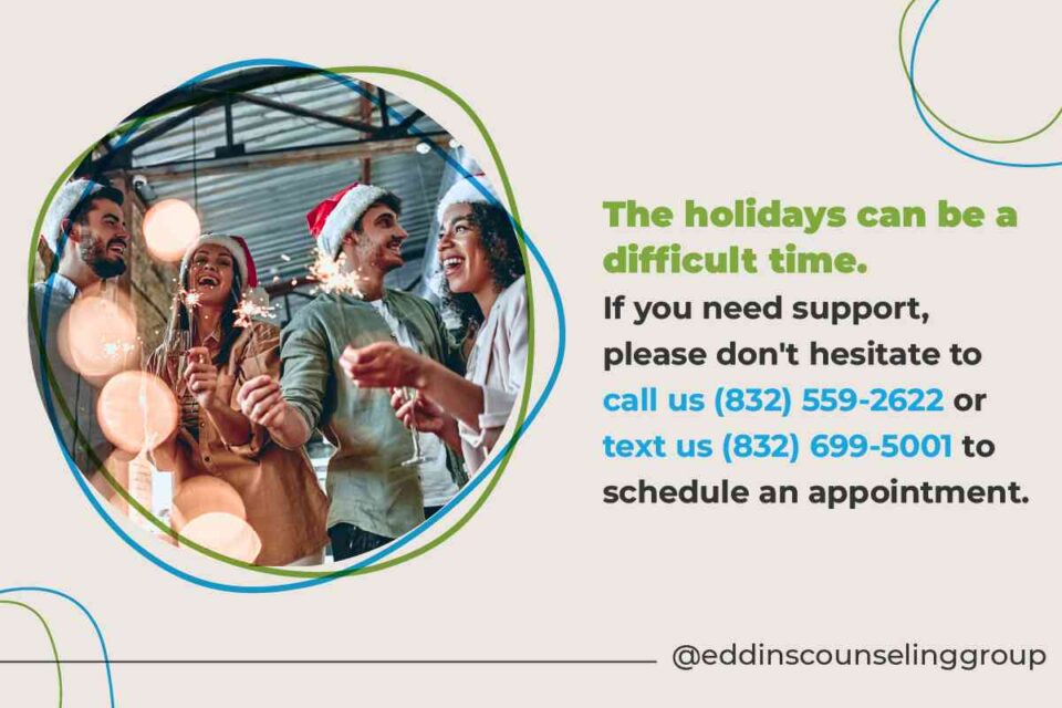 therapy support for stressful holiday and difficult times
