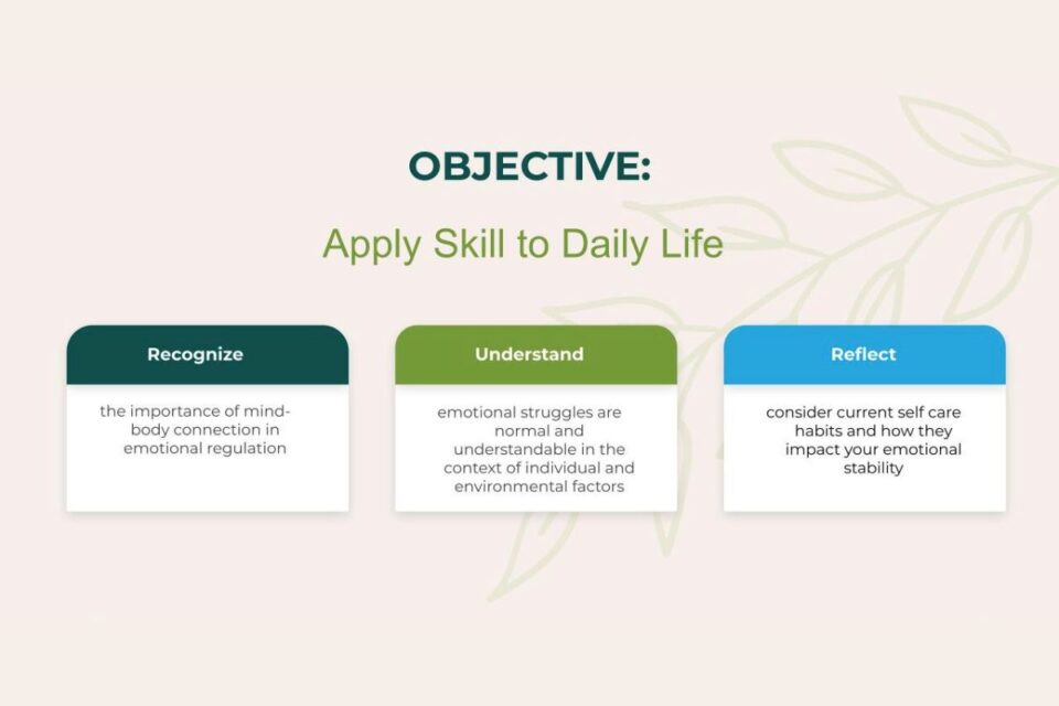 Apply Skill to Daily Life