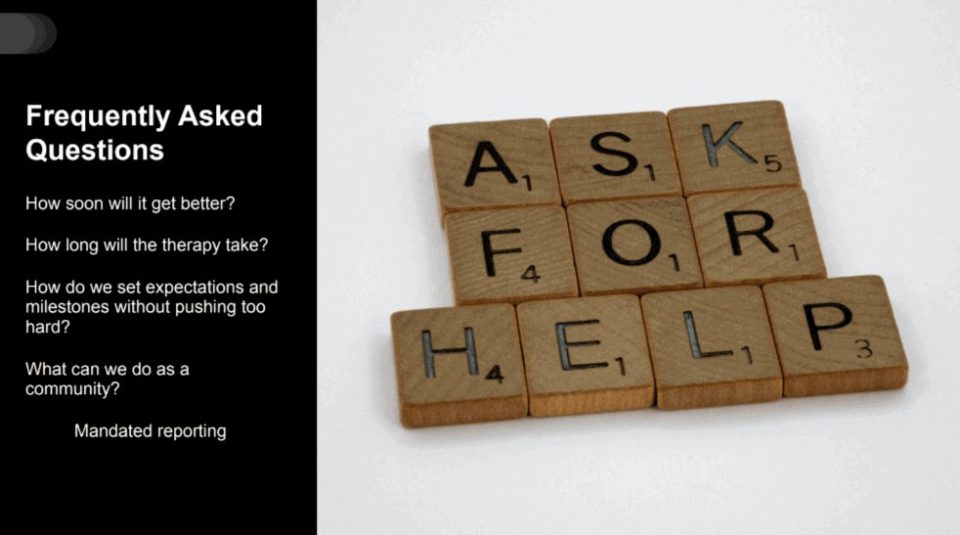 Ask for help - Webinar on Trauma Considerations for Children and Adolescents