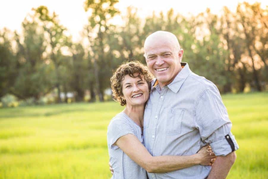 Older couple learning the five love languages