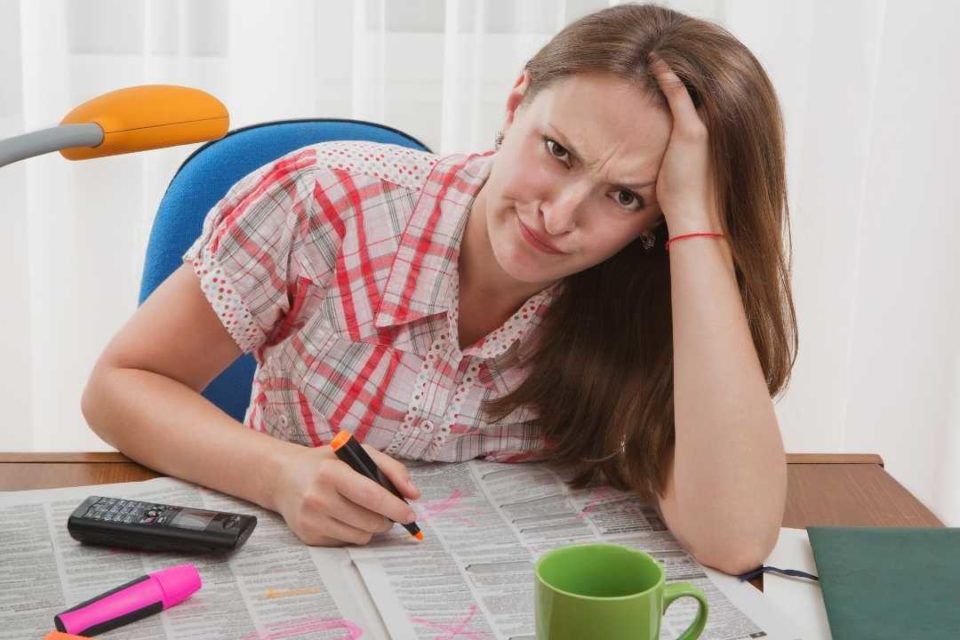 career search Anxiety and Depression white woman frustrated and stressed over job search