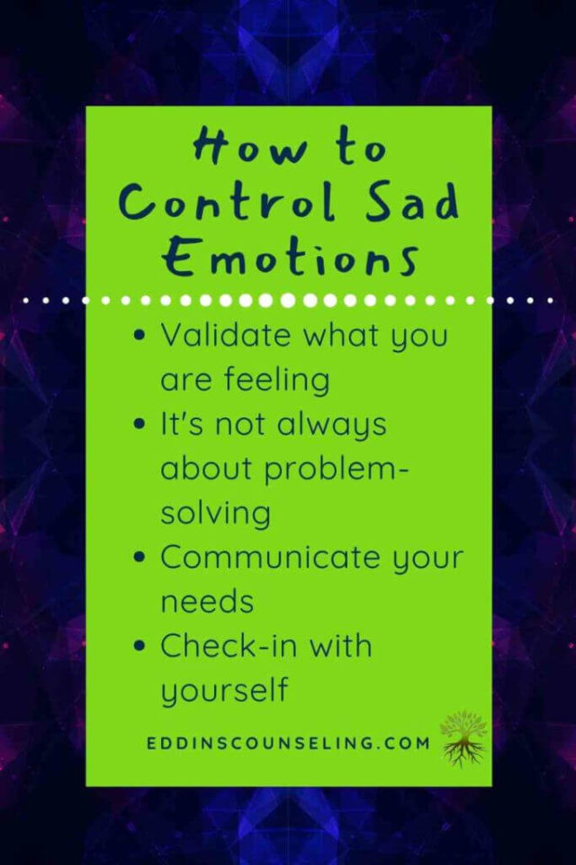 Pinterest Blog Image How to Control Sad Emotions