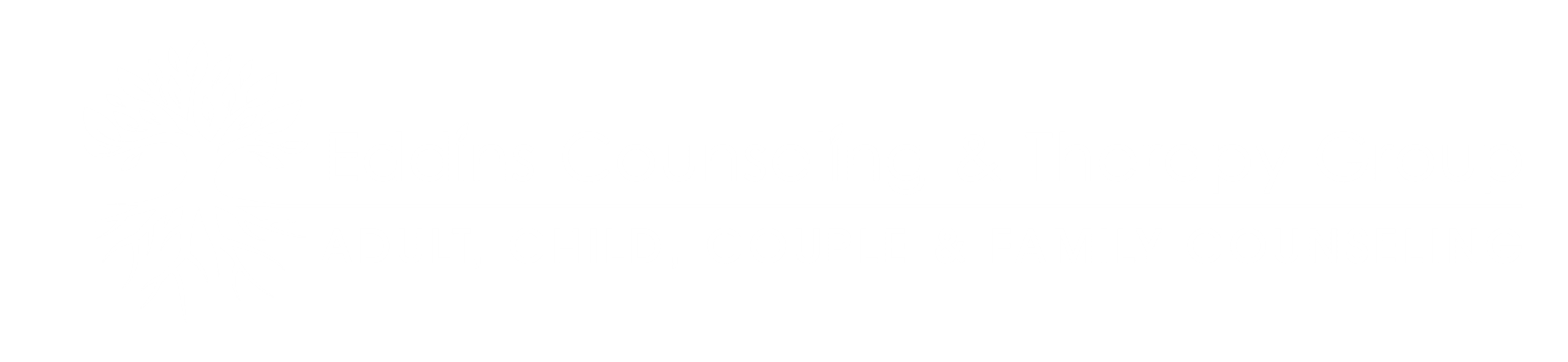 Eddins Counseling and therapy group logo in white