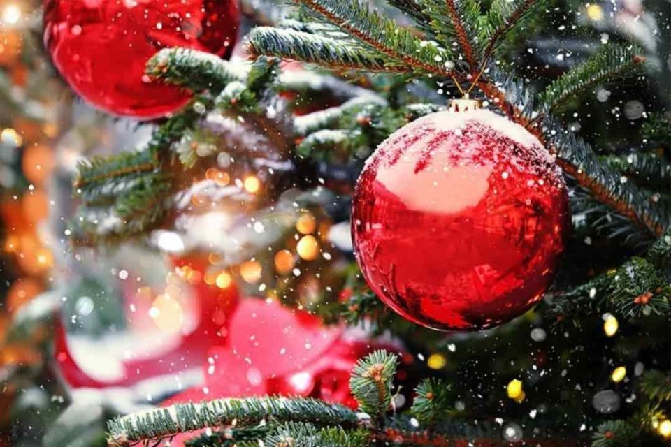 How to Heal this Holiday Season red Christmas ornaments