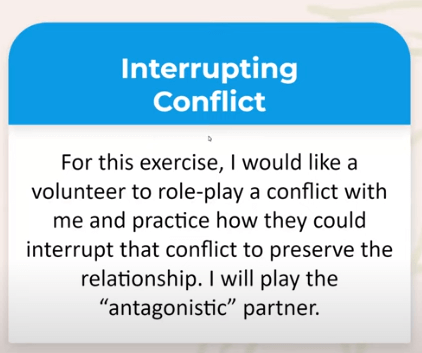 Interupting Conflict