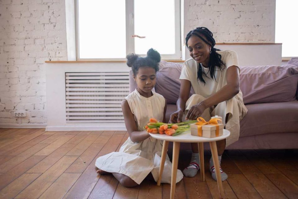 Mother helping her daughter striving for perfection develop a healthier perspective