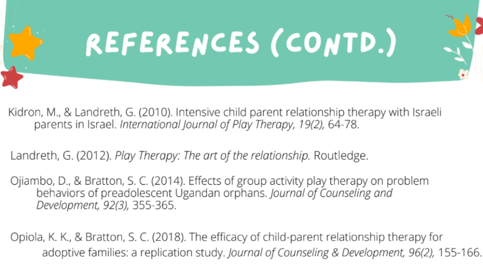 References - Child-Centered Play Therapy 1