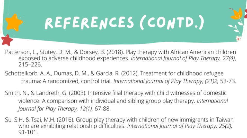 References - Child-Centered Play Therapy 2