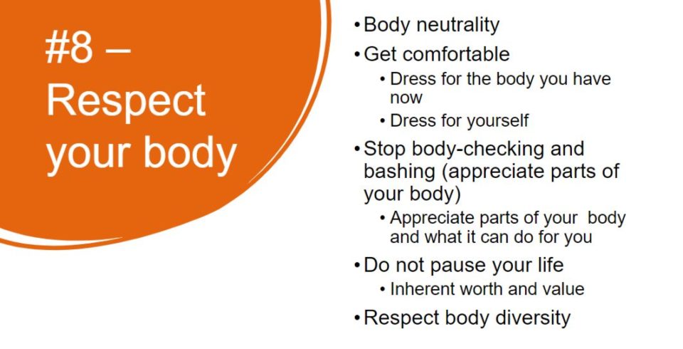 Respect Your Body - Intuitive Eating webinar
