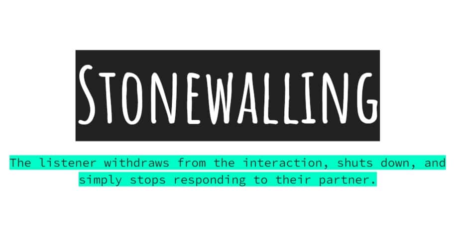 Stonewalling