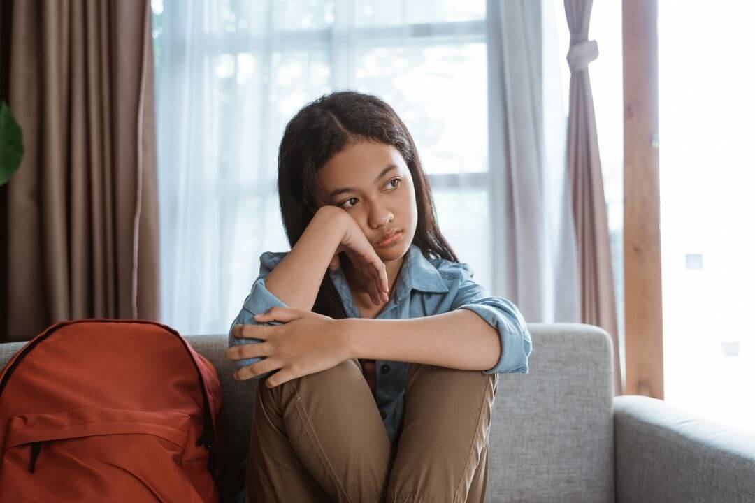 Depressed teen