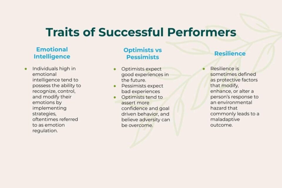 Traits of Successful Performers