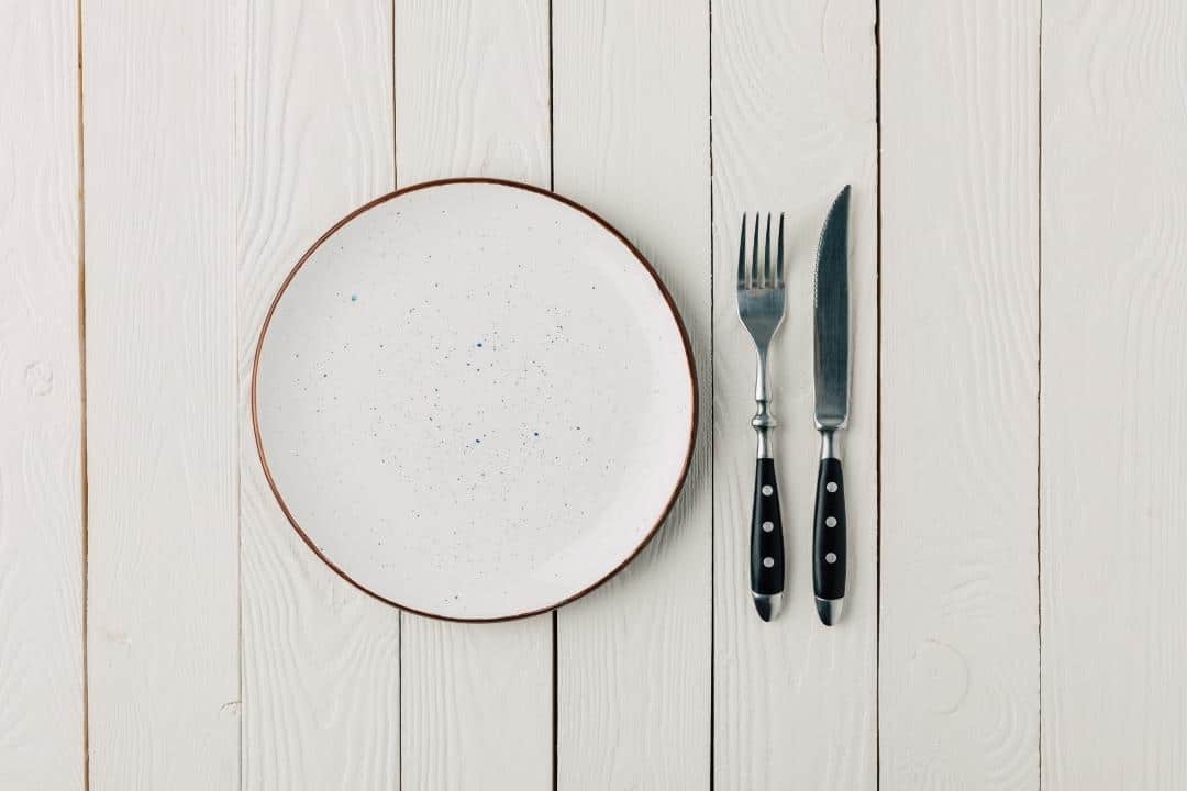 weight loss empty plate