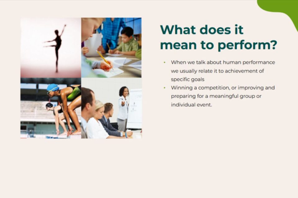 What does it mean to perform