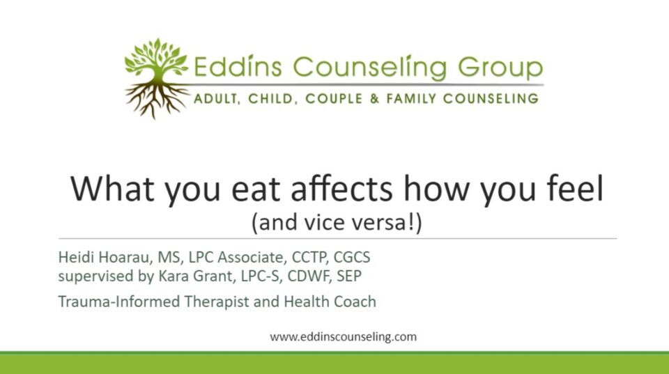 What you eat affects how you feel - Webinar