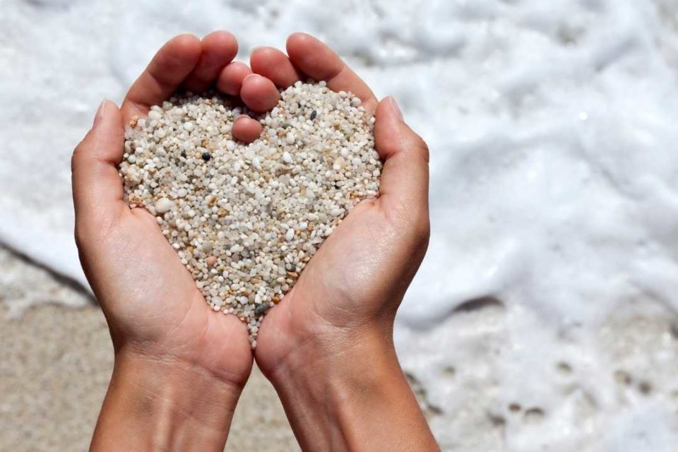 eating disorder support and care heart in sand