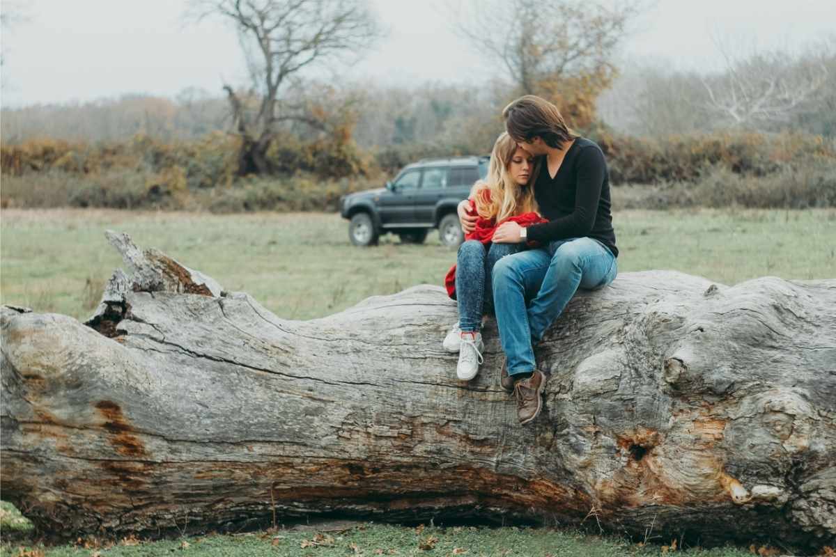 couple comforting each other after grief affects marriage