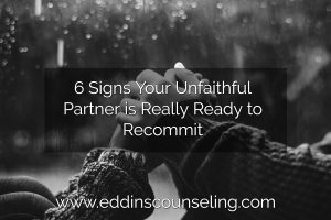 Unfaithful partner ready to recommit